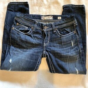 BKE denim Stella, distressed Cropped Jean